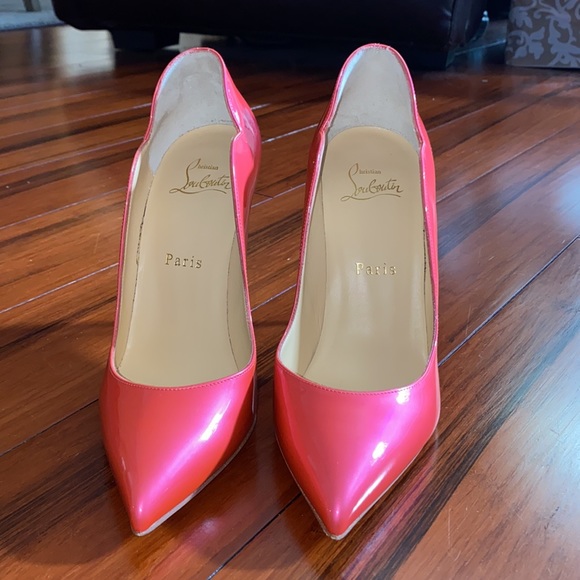 Louboutin ‘Hot Chick’ 100 Fluorescent Metal Pumps - Picture 5 of 14